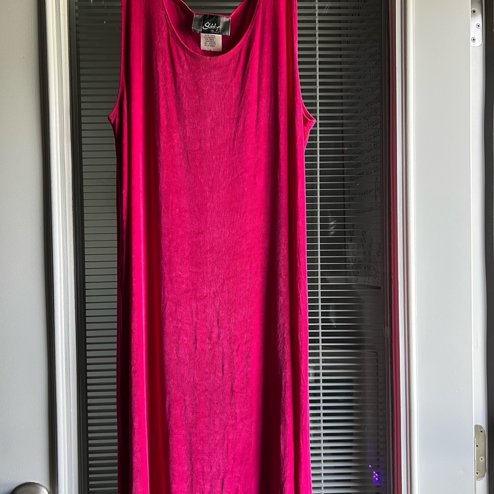 Vintage Slinky Brand Pink Dress